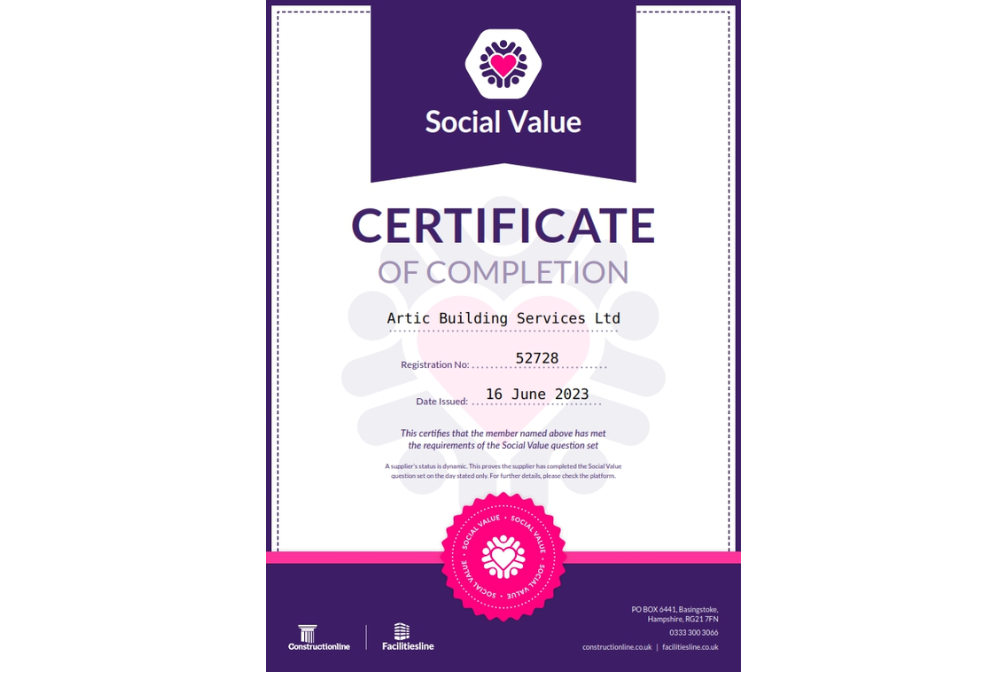 Social Value Certificate in the Construction Industry